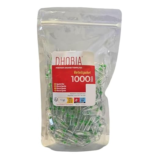 DHOBIA Disposable Cigarette Filter, Anti-Tar Filter for 7.8-8 mm, Reduces Tar Nicotine, BPA-Free, Reusable, for King Size Cigarettes