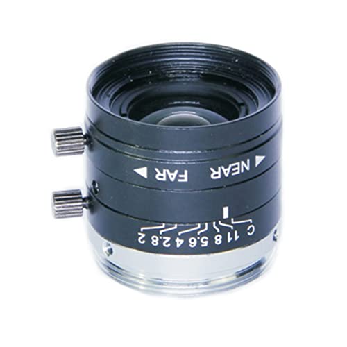 Microscope 5MP Manual Iris Lens 4mm 6mm 8mm 12mm 16mm 25mm 35mm 50mm 75mm Fixed Focal F2.0 1/1.8Inch C Mount(35mm Lens)