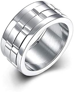 حلقة ستيم بانك الرياضية 10 - ستانلس ستيل، للرجال