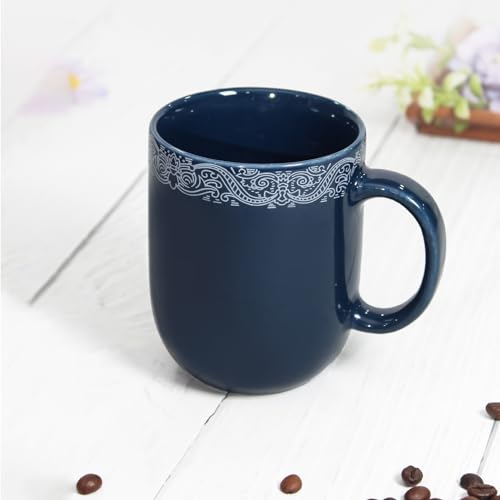 Emble by Vola Small Chroma Navy Blue Porcelain Tea & Coffee Mug-200ml Microwave Safe | Home & Office Use | Kitchen & Dining Luxury Tableware | Ideal for Gifting | (B0CW9QNFNB) Amazon Price History, Amazon Price Tracker