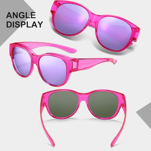 Image of HAOLOTA Fit Over Glasses Sunglasses for Women Polarized