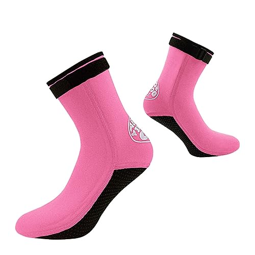 WOONEKY Waterproof Ankle Socks 3mm Neoprene Diving Socks Snorkeling Socks for Women Warm Comfortable Size l