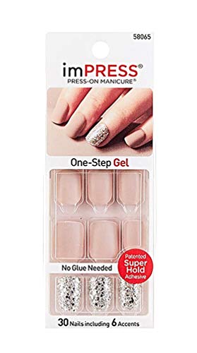 Kiss imPress Press-On Manicure Short Length Matte Nails # 58065 So So Stellar