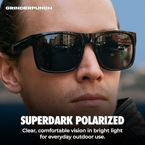 Miniatura 9 de Grinderpunch Paquete De 2 Anteojos De Sol Polarizados Xl Para Hombre Con Montura Ancha Grande - Ajuste De Cabeza Grande Paquete De 2 Negros