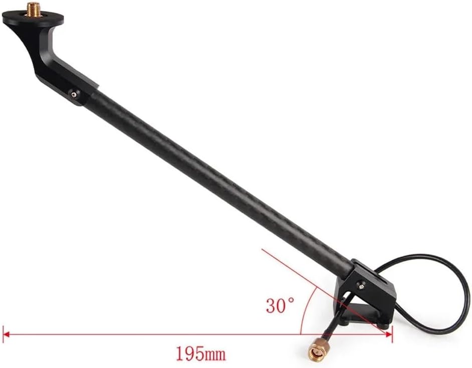 VERBANA Drone 30° Antenna Mount Aluminum+Carbon Fiber Tube Kit Spare Part for RC Drone Quadcopter Accessories Part (Color : 2pcs Antenna Mount)