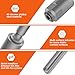 Dolenor Max to Plus SDS Adapter,40 Chrome Steel Hammer Drill Adaptor, Adapter Bit for Rotary Hammers Connection,Drill Converter Shank Quick Tool,Silver