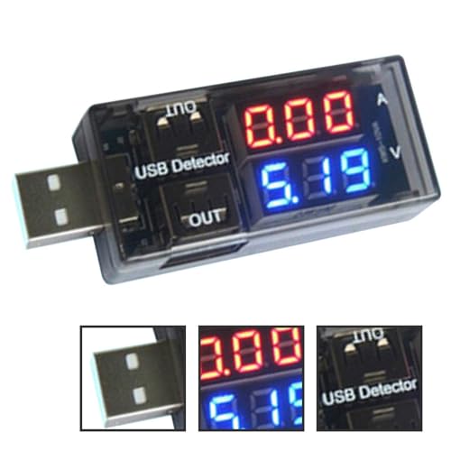 Image of USB Power Meter, 3-9V 0-5A Voltage Tester Multimeter, LCD Digital Multimeter Current Tester Voltage Detector, USB Tester DC LED Display Multi Testers Tools