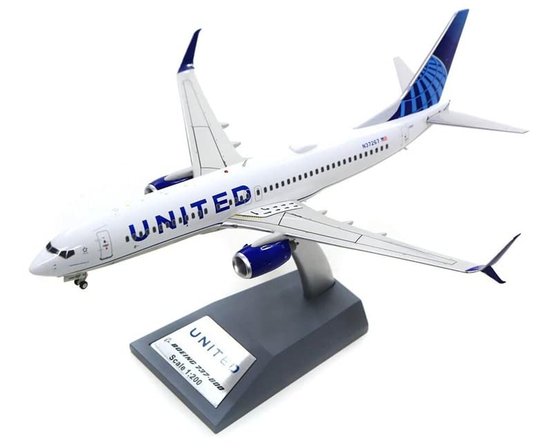 Inflight 200 United Airlines B737-824 with Stand Limited Edition 1/200 DIECAST Aircraft Pre-Built Mo