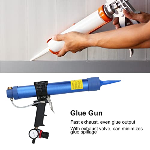 Pistola de calafetagem, pistola de cola de pressão operacional de 6 bar azul para fotovoltaica para