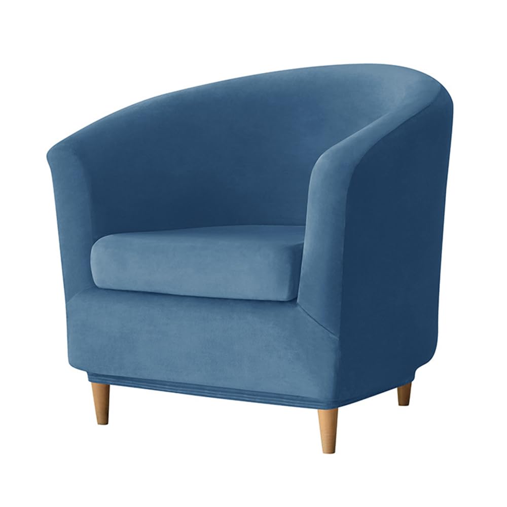 Velluto Copripoltrona Chesterfield 1/2 Pezzi,1 Posto Elasticizzato Fodere Copripoltrona, Fodera Poltrona Club Tullsta per Bar Soggiorno Camera da Letto Reception ( Color : #1 , Size : 2-piece set