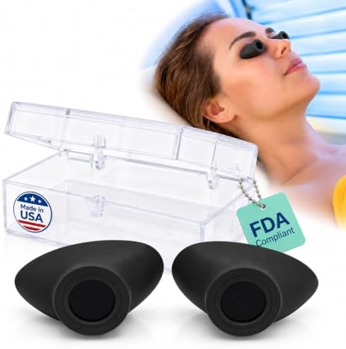 Super Sunnies Slim Flex UV Eye Protection, FDA Compliant Individual Tanning Goggles Eyeshields
