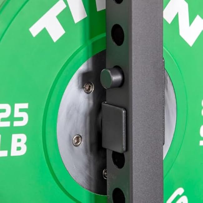 Titan Fitness 4 Pack T-2 Series Weight Plate Holder Attachments, J-Hook Style Mounting, Weight Plate Storage