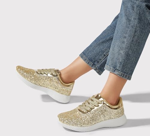 Baskets brillantes femme légères pour marcher sans douleur - 2