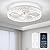 FTZVRD Ceiling Fans with Lights, Flush Mount Ceiling Fan with Lights and Remote, 6 Wind Speeds Low Profile Smart Ceiling Fan for Bedroom, Kids Room, Kitchen and Small Room 20"