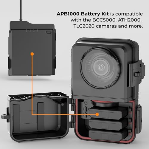 Image of Brinno BCC5000 4K Construction Time Lapse Camera + APB1000 Battery Kit - Outdoor IP65, Solar Power, Bluetooth App & Remote Control, HDR, 3 MRB1000 Batteries - 3 Slot Capacity for Extended Camera Life