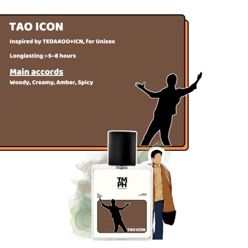 Image of TMPerfumehouse TAO ICON EDP for Men & Women | woody, Aromatic & Long Lasting Perfume Spray | Iris, Powdery & Earthy Fragrance | Luxury Gift for Him & Her | TMPH | 50ml