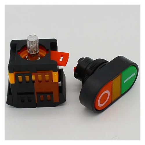 Interrupteur double bouton-poussoir à réinitialisation automatique 10A - 2