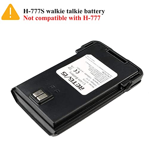 Retevis H-777S Walkie Talkies Battery,1100Mah Rechargeable Battery,3.7V 2 Way Radios Battery H-777S (Not For H777) Walkie Talkies (1 Pack) #TOP2
