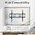 JYLH JOYSEEKER Ultra Slim TV Mount,0.63" Low Profile TV Wall Mount Bracket for Most 50"-100", Fixed TV Wall Mount Fits up to VESA 800x600mm 220lbs, Easy Assembly Flat TV Hanger