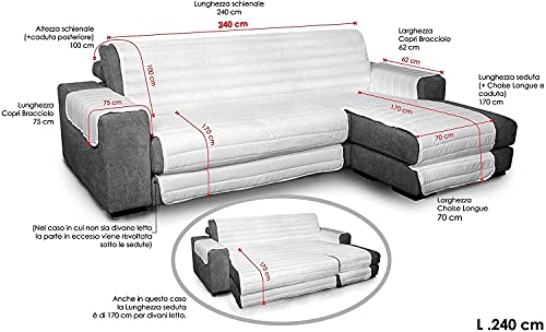 Aplus1 Copridivano penisola a Destra - Sinistra