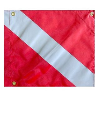 Nylon Scuba Diver Down Diving Boat Flag w/ Stiffener Dive 20