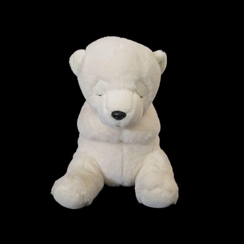 Peluche ourson polaire aux yeux fermés pour consoler les petits - 2