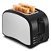 Produktbild CUSIBOX Toaster 2 Scheiben Toaster aus Edelstahl mit 6 Bräunungsstufen, Breite Schlitze, Abnehmbare Krümelschublade, Auftau- & Reheat-Funktionen, 800W