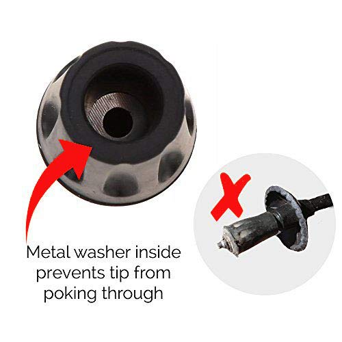 Embout Baton De Marche Nordique Herreicher 6 Piu00e8ces / 3 Paires De Protecteur En Caoutchouc Embouts Pour Embout De Canne