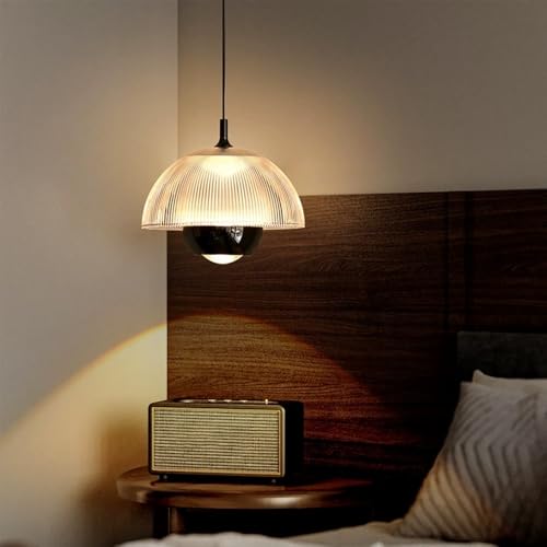 Lampe suspendue en métal noir pour libérer l'espace de votre table de nuit - 2
