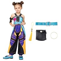 Vincofoo Girls Demon Pop Singer Hunters Costume 7-8 Years Stage Dance Stage Role Idol Cosplay Outfit Halloween Costumes