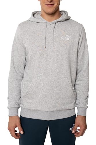 PUMA Hoodie Herren, Kapuzenpullover, Statement Deluxe Edition Hoody, Regular Fit, Grau, Größe S