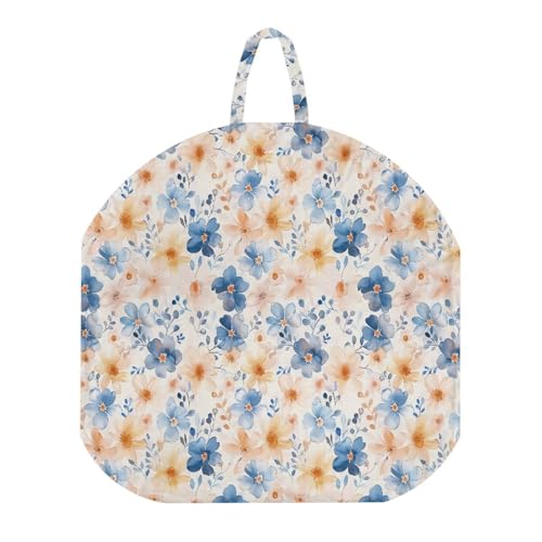Sellikakes Blue Floral Baby Lounger Cover for Boys Girls, Reversible Baby Nest Cover, Soft Comfortable Newborn Nest Pillow Cover Machine Washable