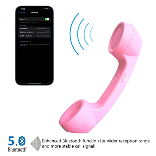 Auricular retro Bluetooth inalámbrico con reducción de radiación para celular 2