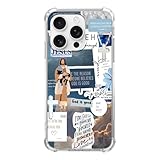 Vusbvelnot Blue Christian Aesthetic Case Compatible with iPhone 16 Pro Max, Jesus Lamb God Phone Case for iPhone 16 Pro Max, Cool TPU Bumper Phone Case Cover