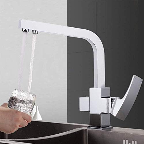 Robinet d'eau potable avec filtre cascade et double sortie évier