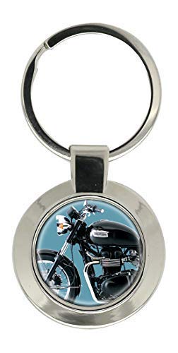 Bonneville Moto Llavero Cromado