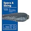 Big Agnes Anthracite - Backpacking Sleeping Bag, 3 Season, Lightweight, Compact, Slate, 30 Degree (Left-Zip), Long