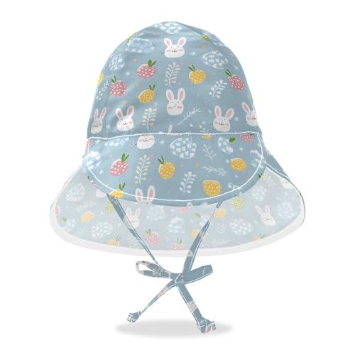 Easter Animals Rabbits Cute Infant Toddler & Kids Sun Hat Baby Boys' Bucket Hats Girl UPF 50 Adjustable Traveling Swim