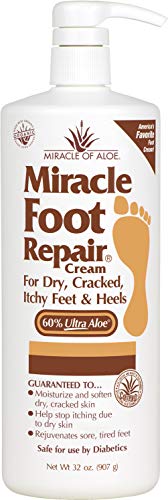 Miracle Foot Repair Cream 32 ounce pump bottle with 60% UltraAloe | For