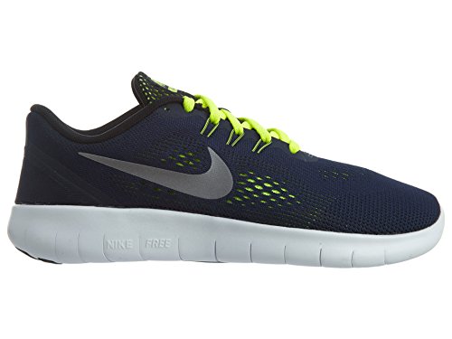 Nike Kids Grade School Free RN Running Shoes (Obsidian/Volt, 6.5)2