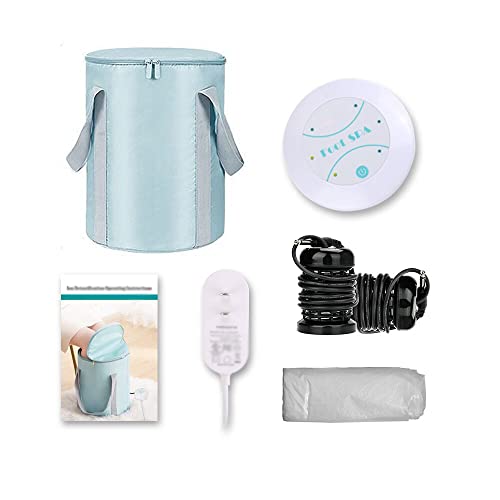 Healcity Máquina de baño de pies desintoxicante iónica profesional, sistema de spa de desintoxicación de pies, limpieza de iones Chi para uso doméstico, salón de belleza, spa, club con bañera plegable