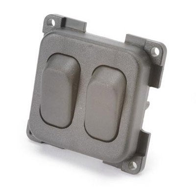 CBE 12V Double Switch (K6) - Rocker Switch - ON-OFF - Grey