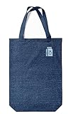 Green Fish Denim Sac Fourre-Tout Imprimé, Sac D'épicerie Réutilisable, Sac a Provisions, Lavable En Machine, Pliable, Sac à Main en Jean avec Poignées, 22x26 Cm