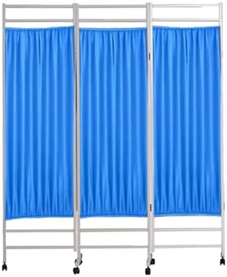 6-Foot High Medical Privacy Screen, Foldable Room Divider for Clinics, Exam Rooms & Patient Privacy - 4-Panel Temporary Fence for Healthcare Settings