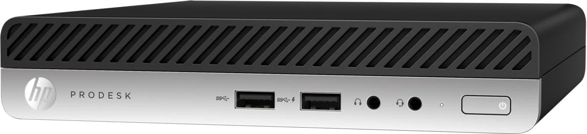 HP ProDesk 400 G3 Mini Ordinateur de Bureau, Intel Core i5-7500T, 8 Go de RAM, 256 Go de SSD, WiFi, Bluetooth, Clavier américain (QWERTY), Windows 11 Pro (reconditionné)