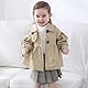 Acuryx Baby Mädchen Trenchcoat Klassische Zweireihig Windjacke Herbst Jacke Outerwear Klein mädchen Lang Baumwolle Jacke 12-18 Monate