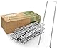 GardenGloss Erdanker/Heringe Anti ROST - 100 Stück - rostfreie & verzinkte Bodenanker für Befestigung - 150mm*25mm*Ø2.8mm - Erdnägel/Bodenhaken aus Stahl - Bodenverankerung/Bodenbefestigung