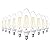 Sunco 10 Pack LED B11 Light Bulb Dusk to Dawn Candelabra, 5W Equivalent 40W, CRI91 4000K Cool White, 500 Lumens, Edison Vintage Filament E12 Base, Photocell Sensor for Sconces Chandeliers, UL