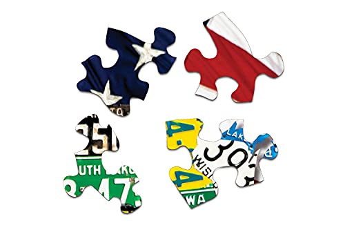 Puzzle de 400 piezas State Plates | Rompecabezas de placas de licencia de estados de USA, único corte, fabricado en USA con materiales ecológicos miniatura 3