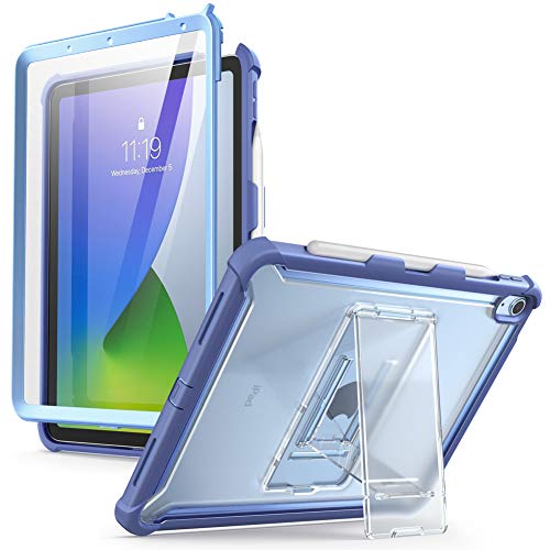 i-Blason iPad Air5 ケース 10.9インチ 2022 iPad Air4 通用 2020 アイパッド ケース スタンド式 フロントフィルム付属 Pencilホルダー付き 耐衝撃 ブルー